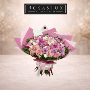 Ramo de 50 rosas con follaje R50FL01