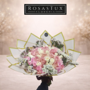 Ramo de 50 rosas con follaje R50FL04