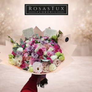 Ramo de 50 rosas con follaje R50FL03