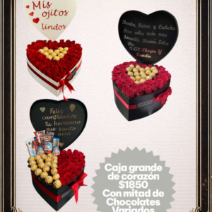 Caja de corazones grande